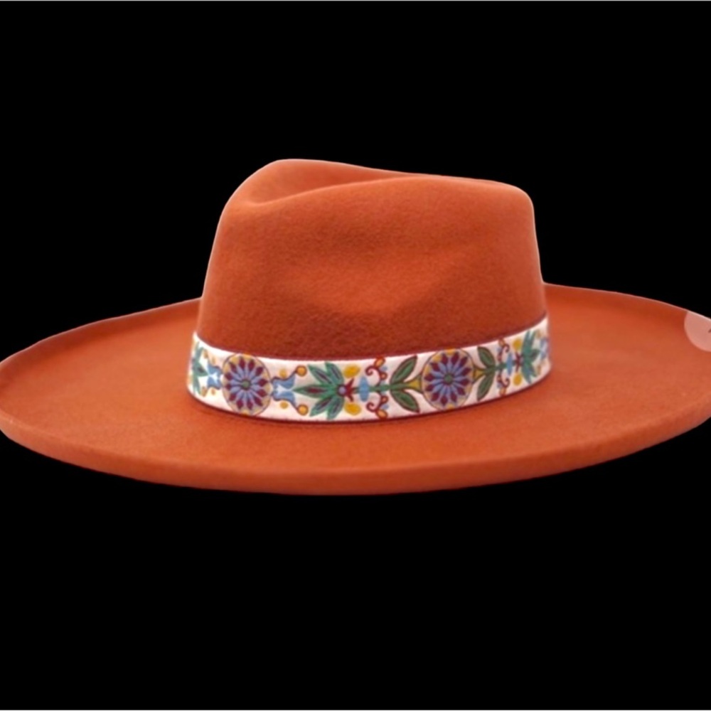 Olive Pique rust vintage rancher hat